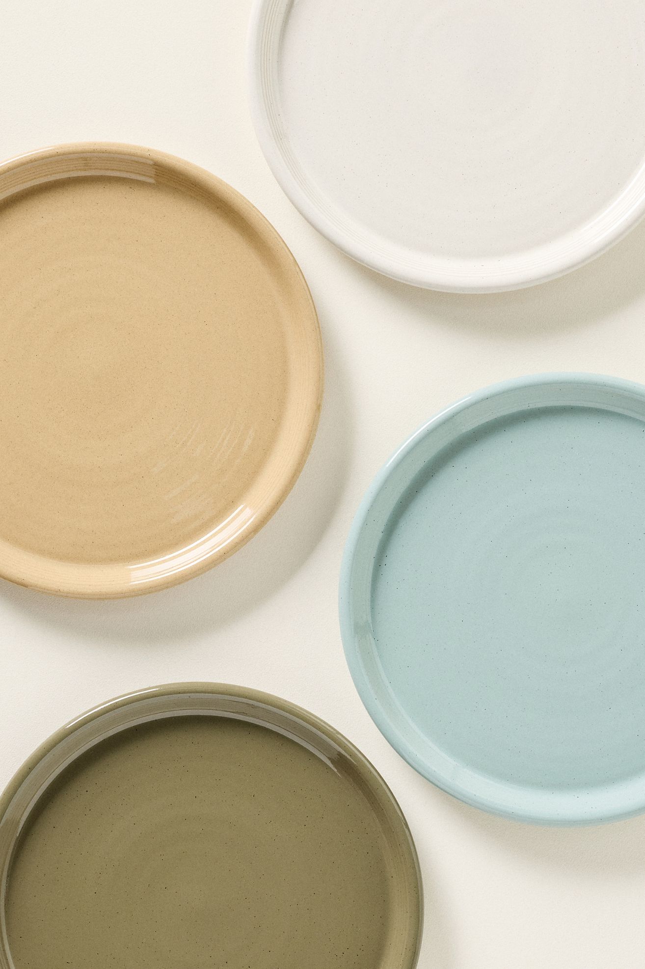 Costa Nova Scotia Stoneware Dinner Plates, Set of 4 - Cream, Set Of 4