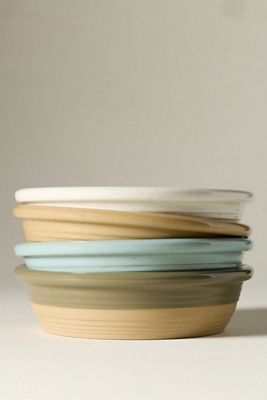 Costa Nova Scotia Stoneware Pasta Bowls, Set of 4