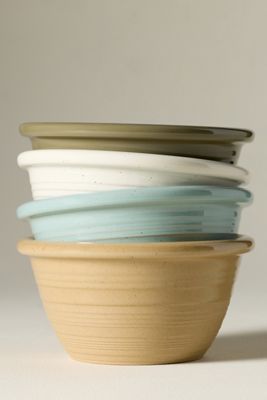 Costa Nova Scotia Stoneware Cereal Bowls, Set of 4