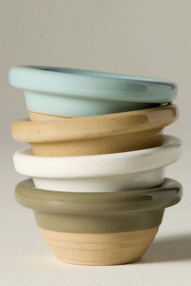 Costa Nova Scotia Stoneware Dip Bowls, Set of 4 #2