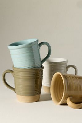 Costa Nova Scotia Stoneware 17 oz. Mugs, Set of 4