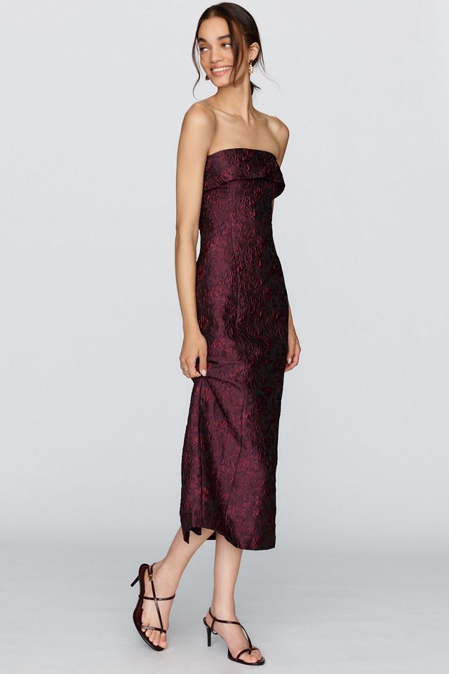 BHLDN Jacquard Maxi Dress