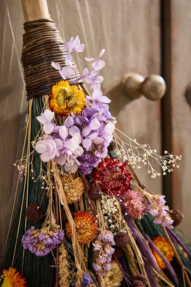 Dried Floral Broom #1