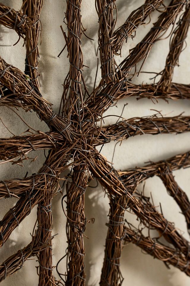 Moravian Star Woven Vine Wreath #2
