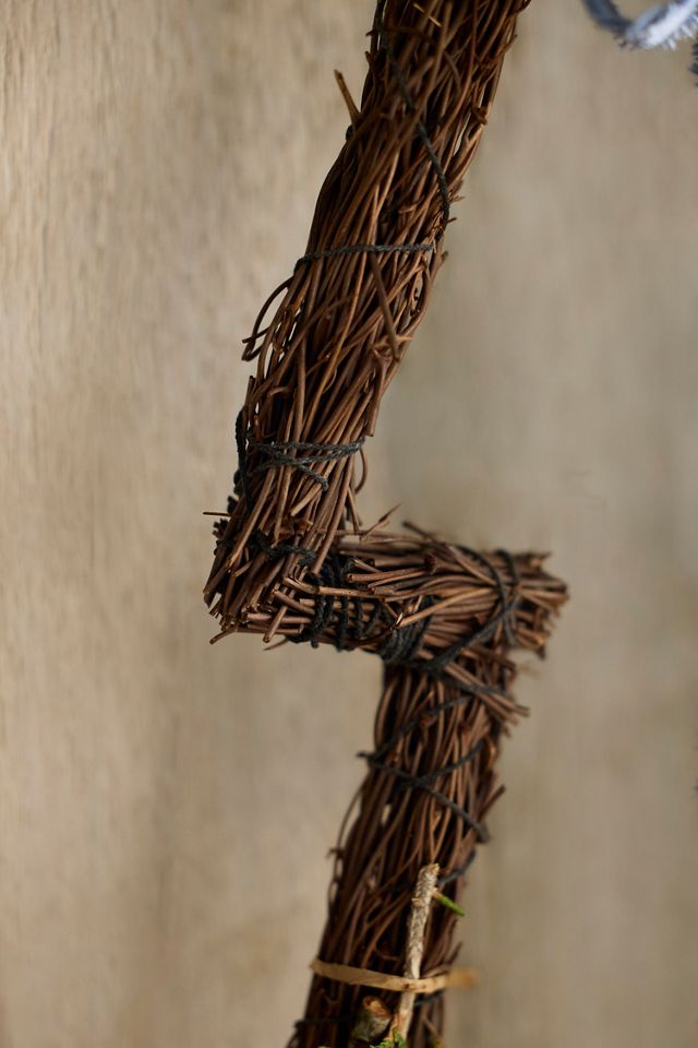 Holiday Tree Woven Vine Wreath #1