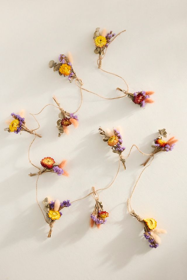Dried Floral Posy Garland #2