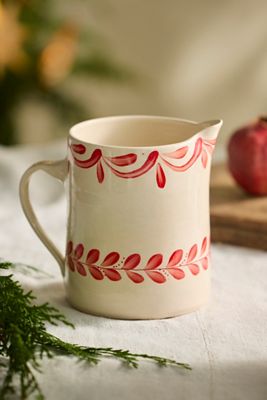 Terrain Red Laurel Stoneware Pitcher