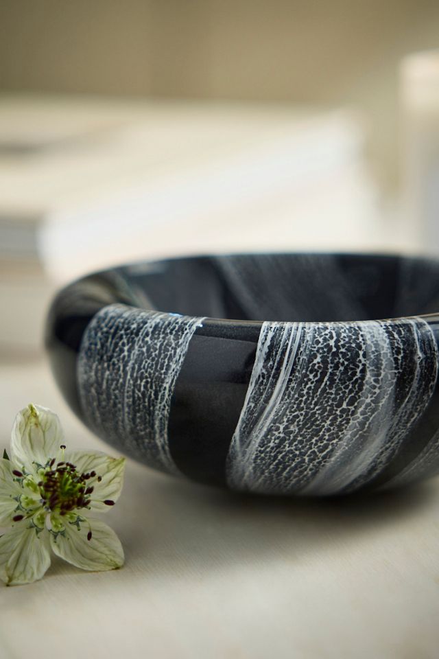Striped Swirl Glass Trinket Dish #2