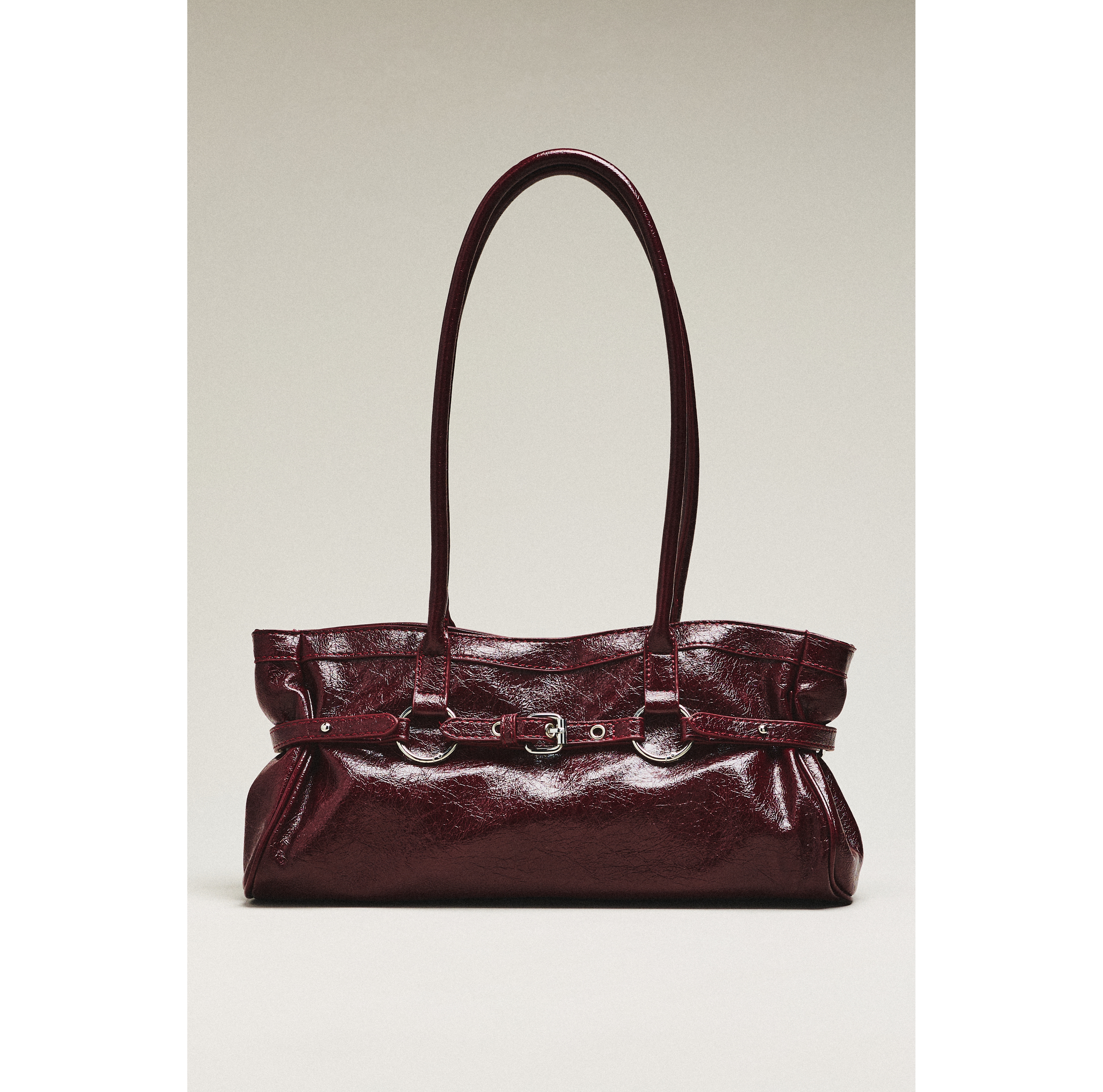 Maeve Faux Leather Belted Bag