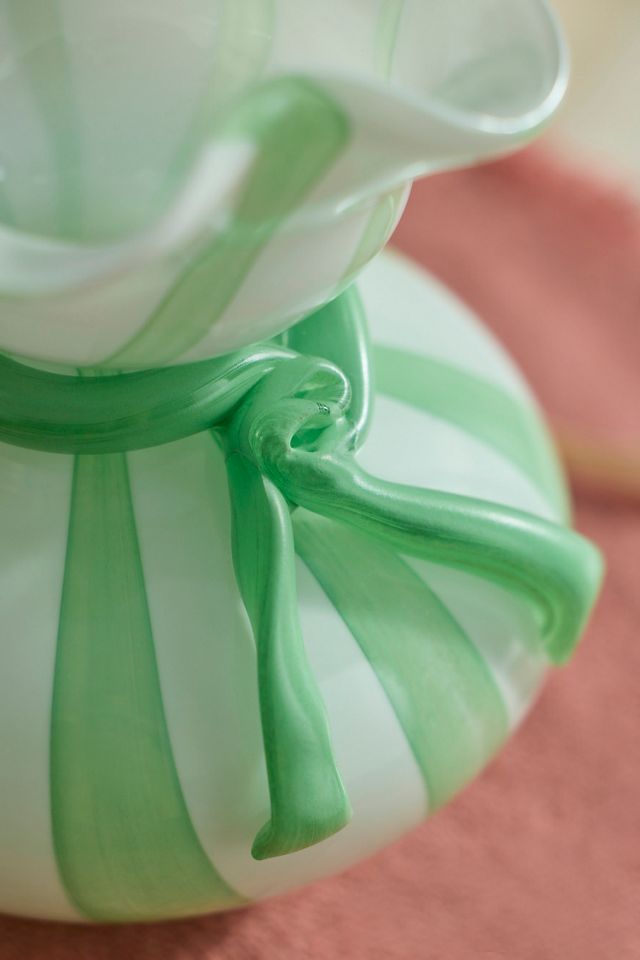 Terrain Candy Stripe Glass Vase #4
