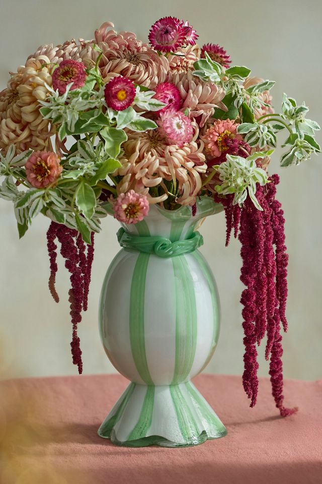 Terrain Candy Stripe Glass Vase #3