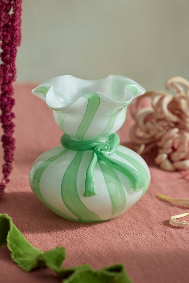 Terrain Candy Stripe Glass Vase #1