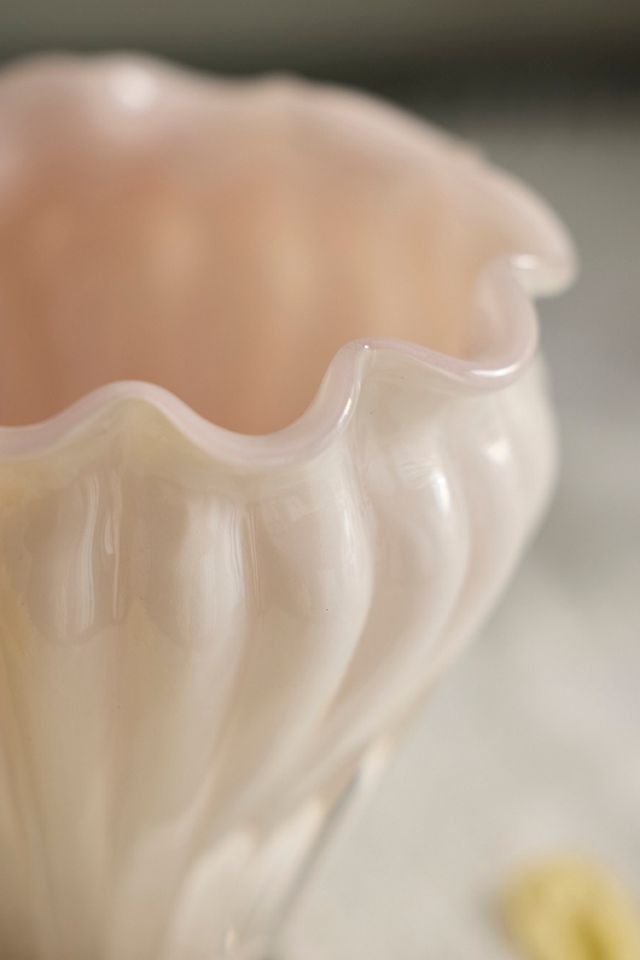 Cased Pink Glass Vase #1