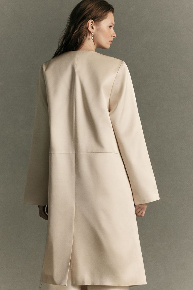 Reformation Stella Satin Coat #1