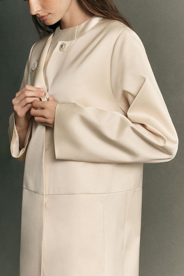 Reformation Stella Satin Coat #2