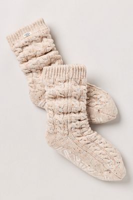 UGG® Elowyn Cable Knit Grip Socks