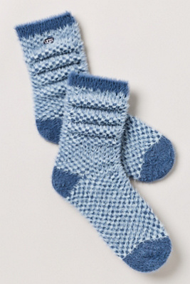 Ugg Enlie Crew Socks In Blue