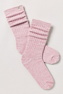 Ugg Rib Knit Slouchy Socks In Pink