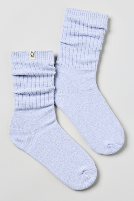 Ugg Rib Knit Slouchy Socks In Purple