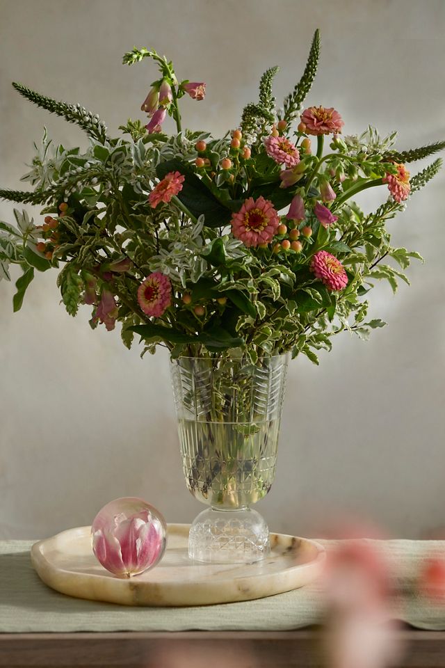 Deco Cut Glass Vase #1