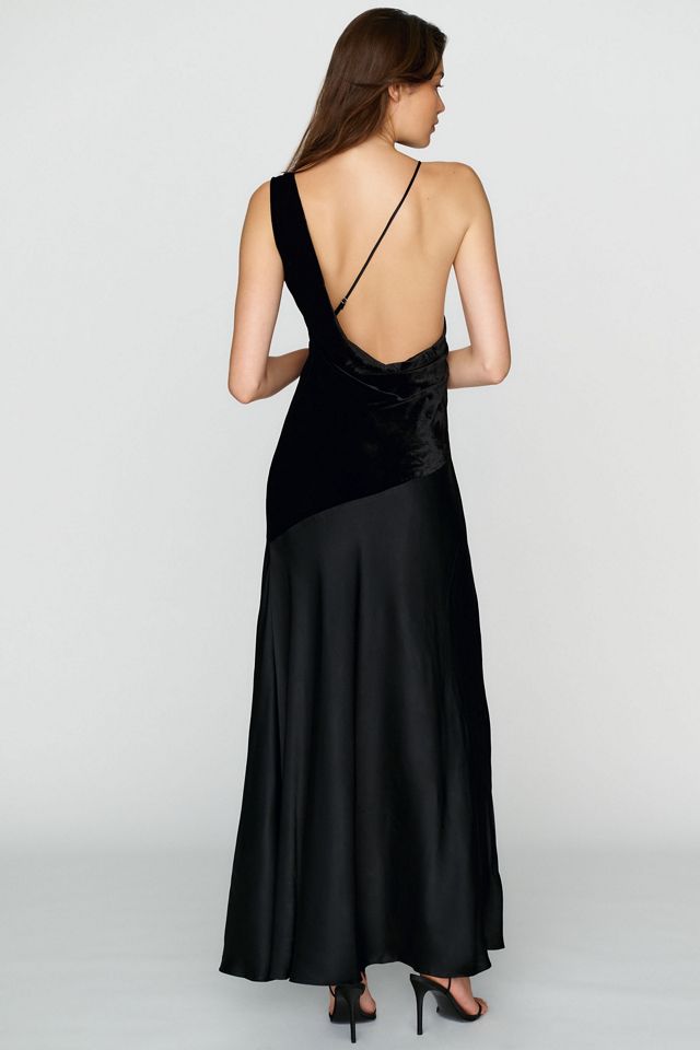 BHLDN Velvet Satin Maxi Dress #2