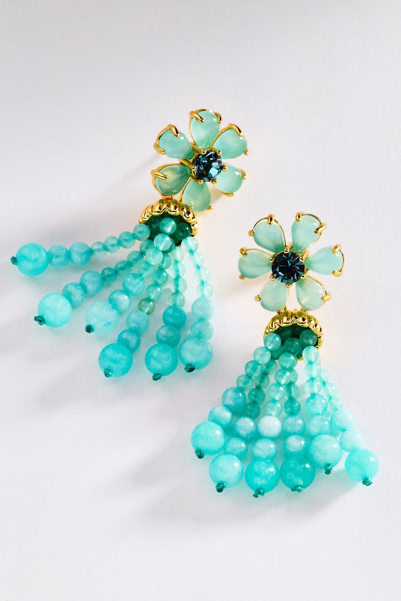 Loren Hope Talia Tassel Drop Earrings - Blue, One Size