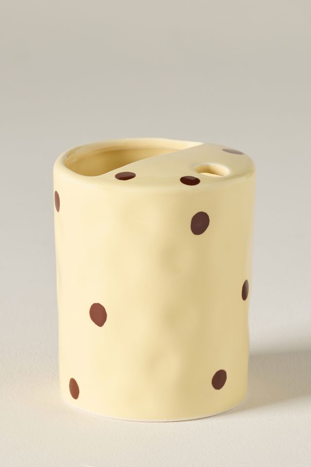 Greta Polka Dot Stoneware Demi Sipper #1