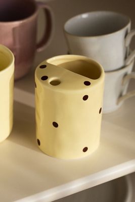 Greta Polka Dot Stoneware Demi Sipper