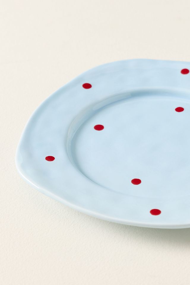 Greta Polka Dot Stoneware Dessert Plate #2