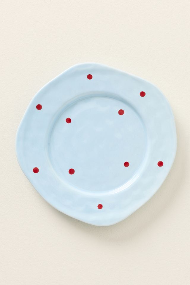 Greta Polka Dot Stoneware Dessert Plate #1