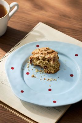 Greta Polka Dot Stoneware Dessert Plate