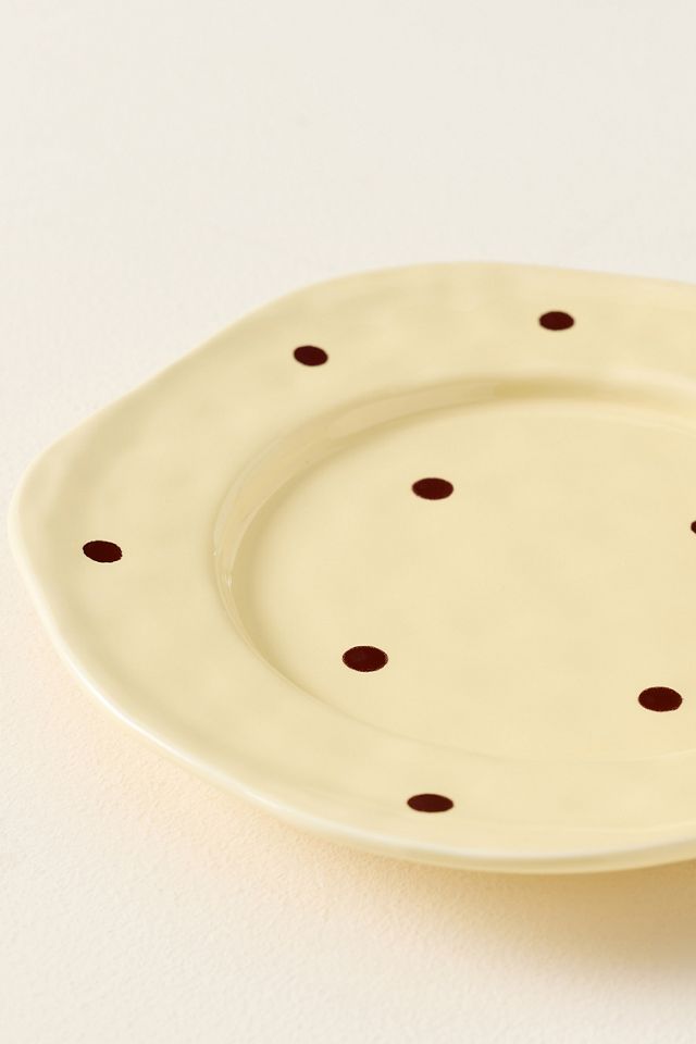 Greta Polka Dot Stoneware Dessert Plate #2