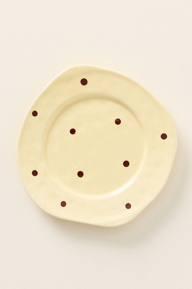 Greta Polka Dot Stoneware Dessert Plate #1