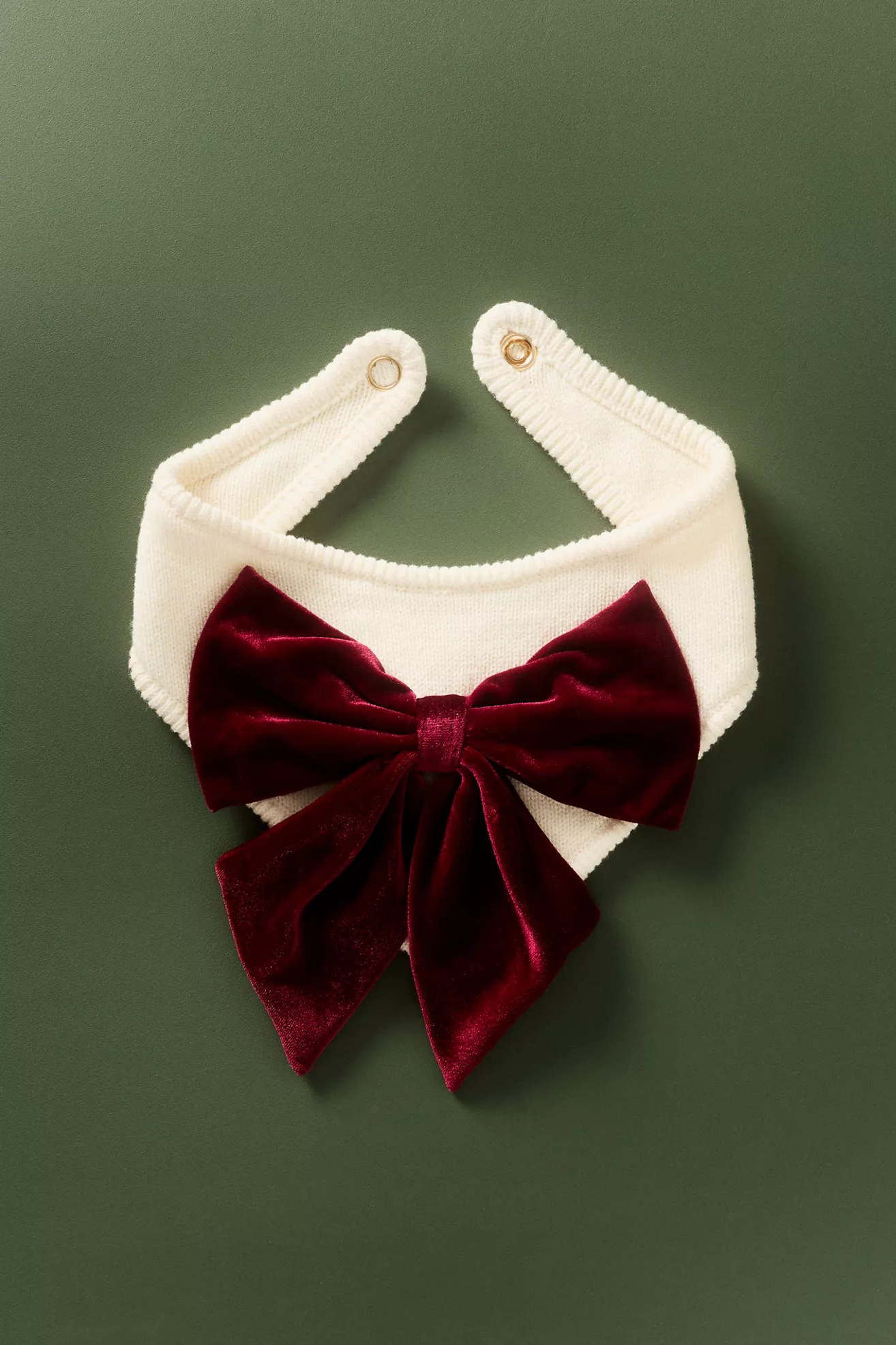 Anthropologie x The Deluxe Pup Velvet Bow Pet Bandana