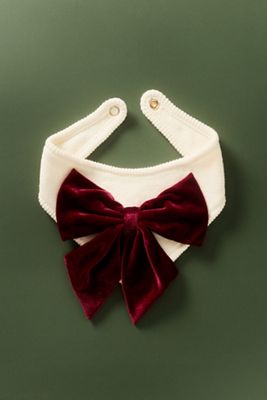 Anthropologie x The Deluxe Pup Velvet Bow Pet Bandana