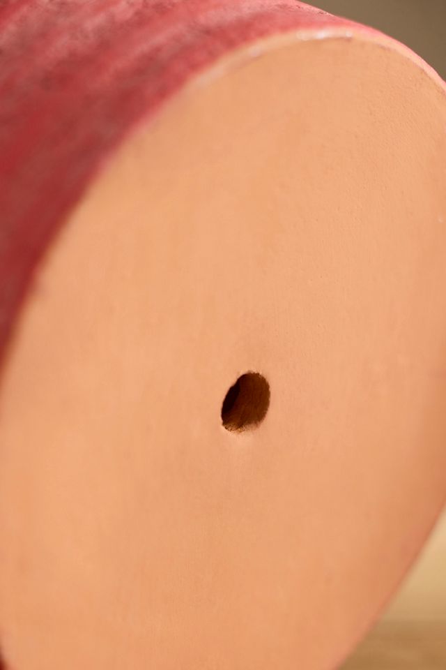 Red Pie Crust Terracotta Pot #2