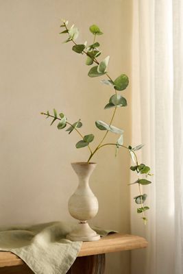 Faux Green Eucalyptus Spray