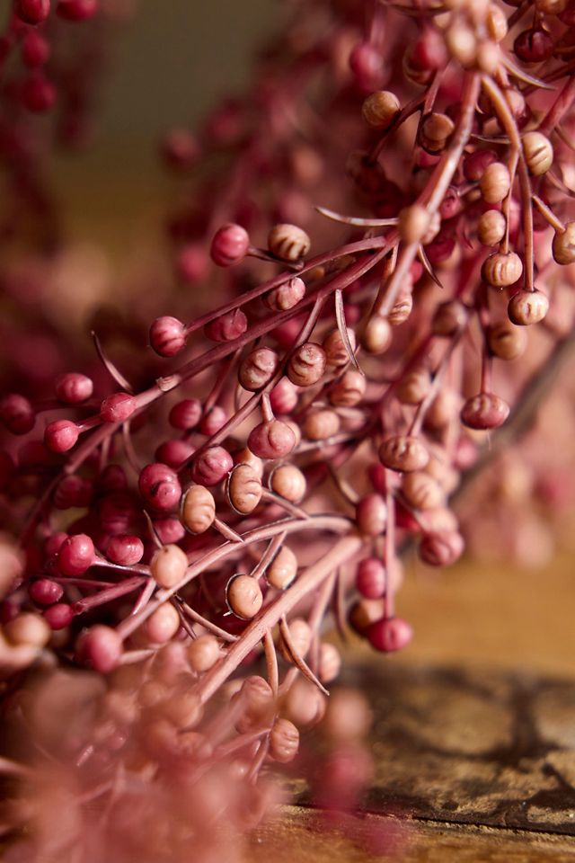 Faux Hanging Mauve Berry Spray #1