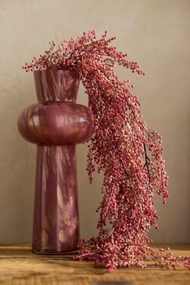Faux Hanging Mauve Berry Spray