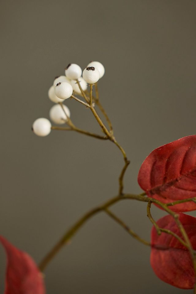 Faux Berry + Leaf Spray #1