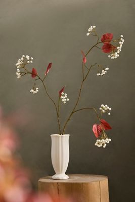 Faux Berry + Leaf Spray