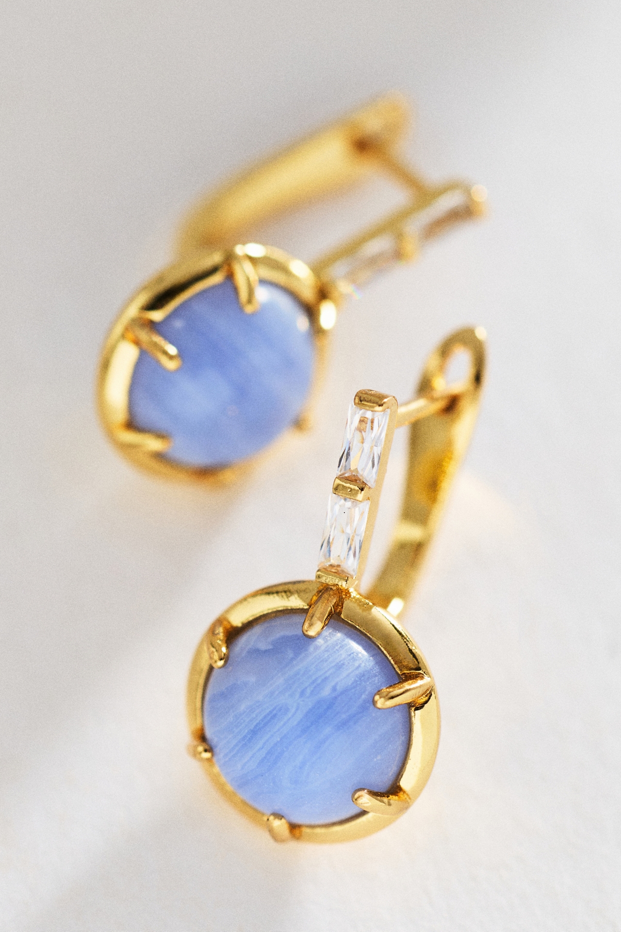 Gemstone Drop Earrings