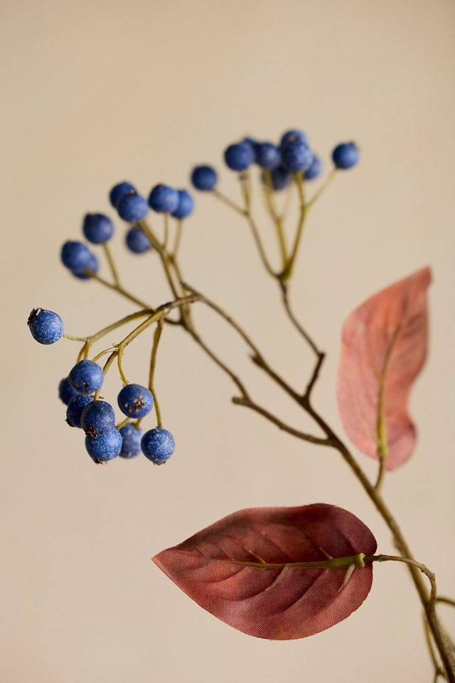 Faux Blue Berry Spray #1