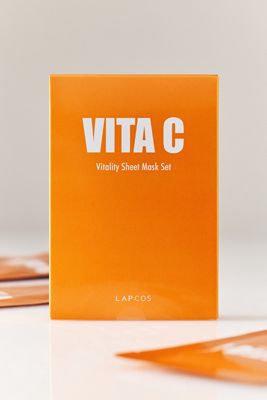 Lapcos Daily Vitamin C Facial Skin Mask, Set of 5