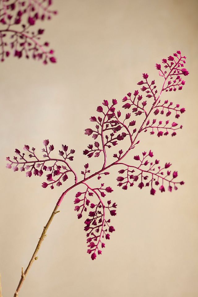 Faux Purple Fern Spray #1