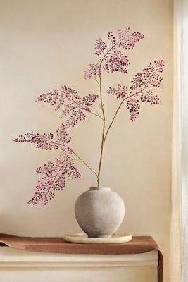Faux Purple Fern Spray