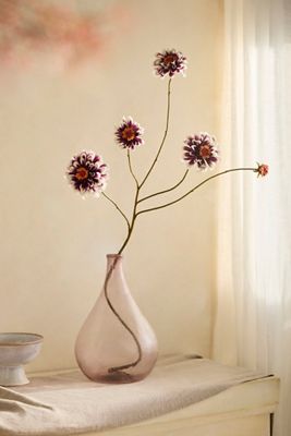 Faux Zinnia Spray