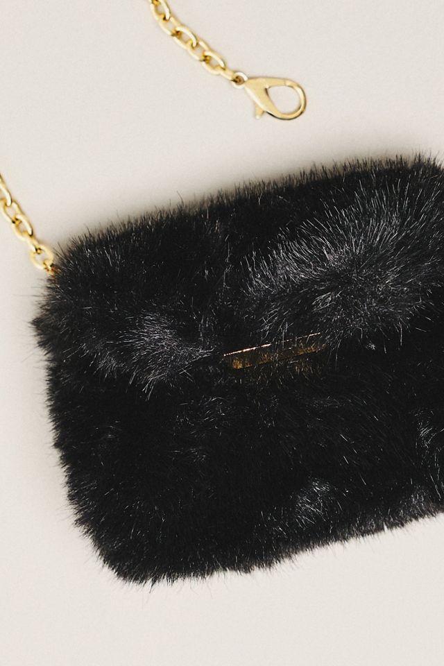 Dolce Vita Brindi Mini Furry Wallet Bag #2