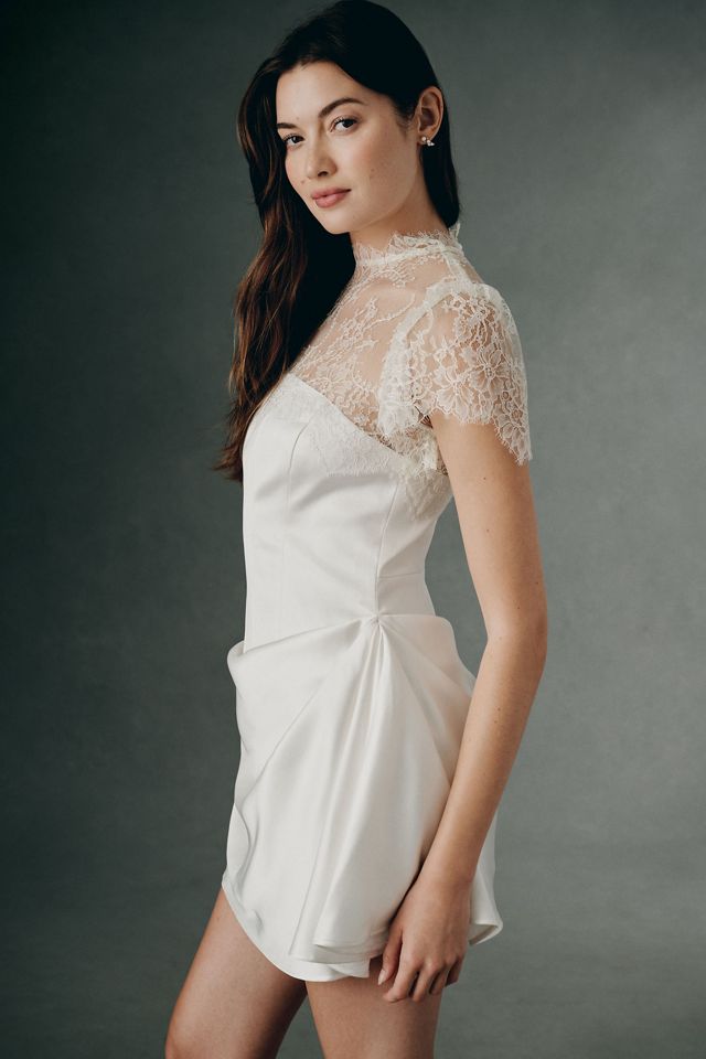 BHLDN Mock Neck Mini Dress #1