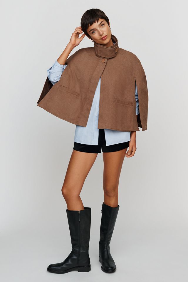 By Anthropologie Funnel-Neck Cape #1